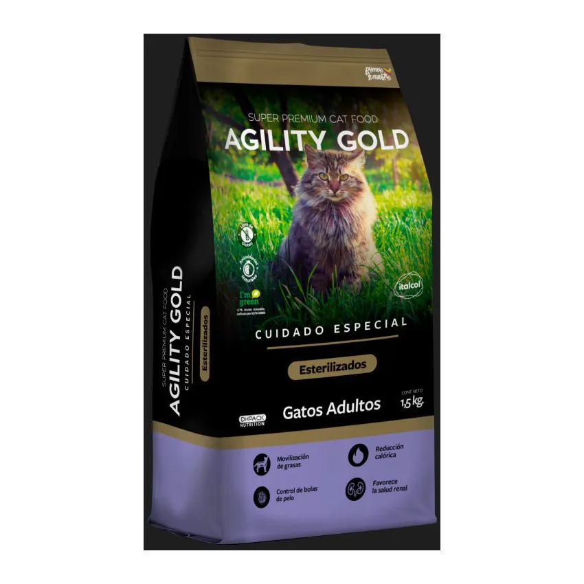 Agility Gold Gatos Esterilizados 1.5Kg