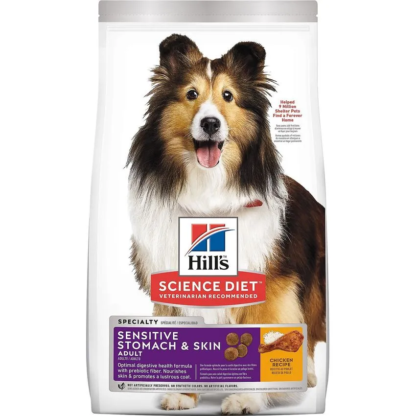 Hills Perros Sensitive Stomach Skin Estomag Piel Sens 15.5lb