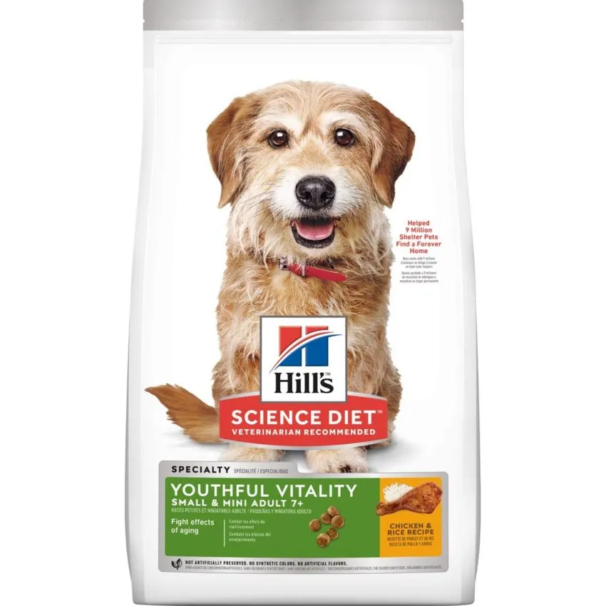 Hills Perros Senior 7 Youthful Vitality Small Mini 3.5lb