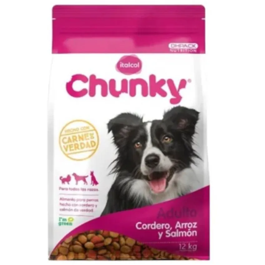 Chunky Perros Adultos Cordero Arroz Y Salmon 12Kg