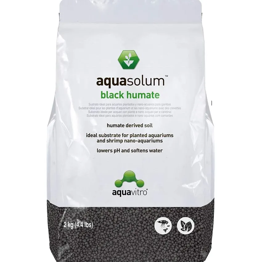 Aquasolum Black Humate 2kg Sustrato Acuarios Plantados