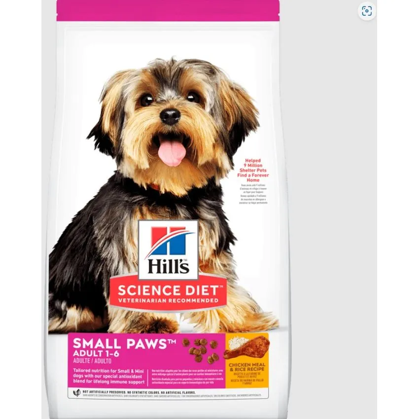 Hills Perros Adult Small Paws Raza Mini 4.5lb