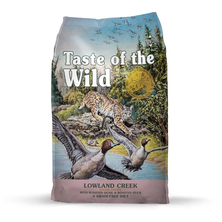 Taste Of The Wild Gatos Lowland Creek Codorniz Pato 14lb New