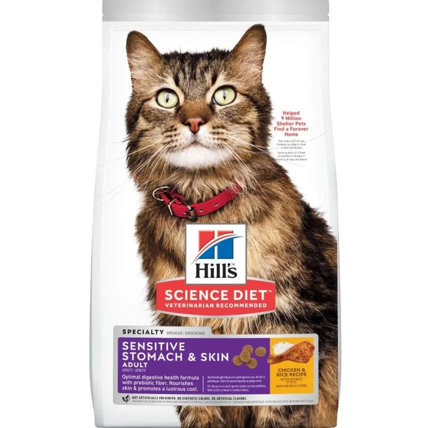 Hills Gatos Sensitive Stomach Skin Salud Intestinal 3.5lb