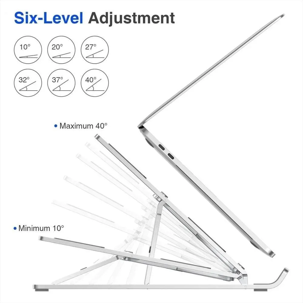 Base Soporte Para Portátil Ergonómica/reclinable, 7 Niveles