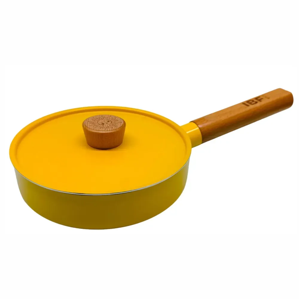 Juego De Sarten Y Olla Con Tapa De 16cm Antiadherente Acero