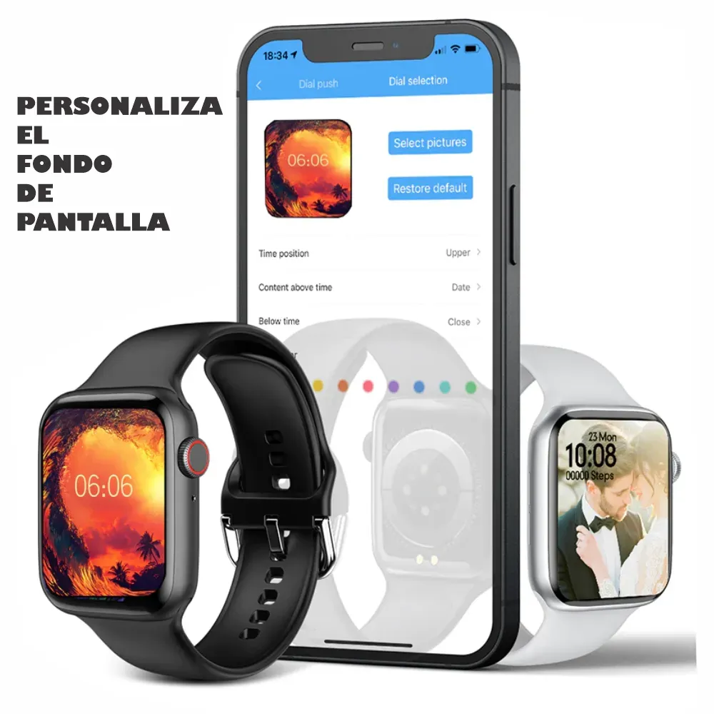 Reloj Smart Watch T500 Llamadas Control De Música Bt