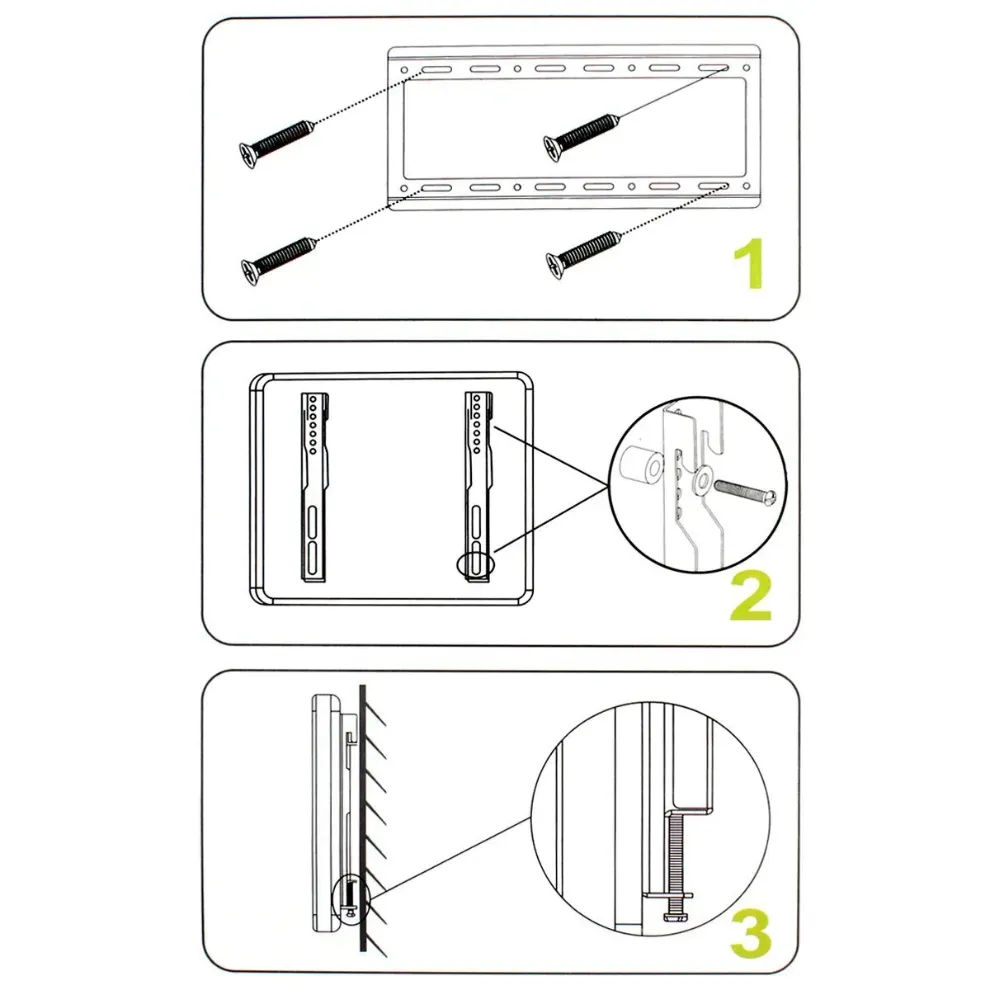 Soporte Para Tv Pared Fijo 14 - 42 Resistente Ajustable