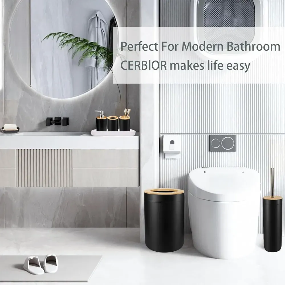 Utensilios Para Baño Organizador Con Dispensador De Jabon X6