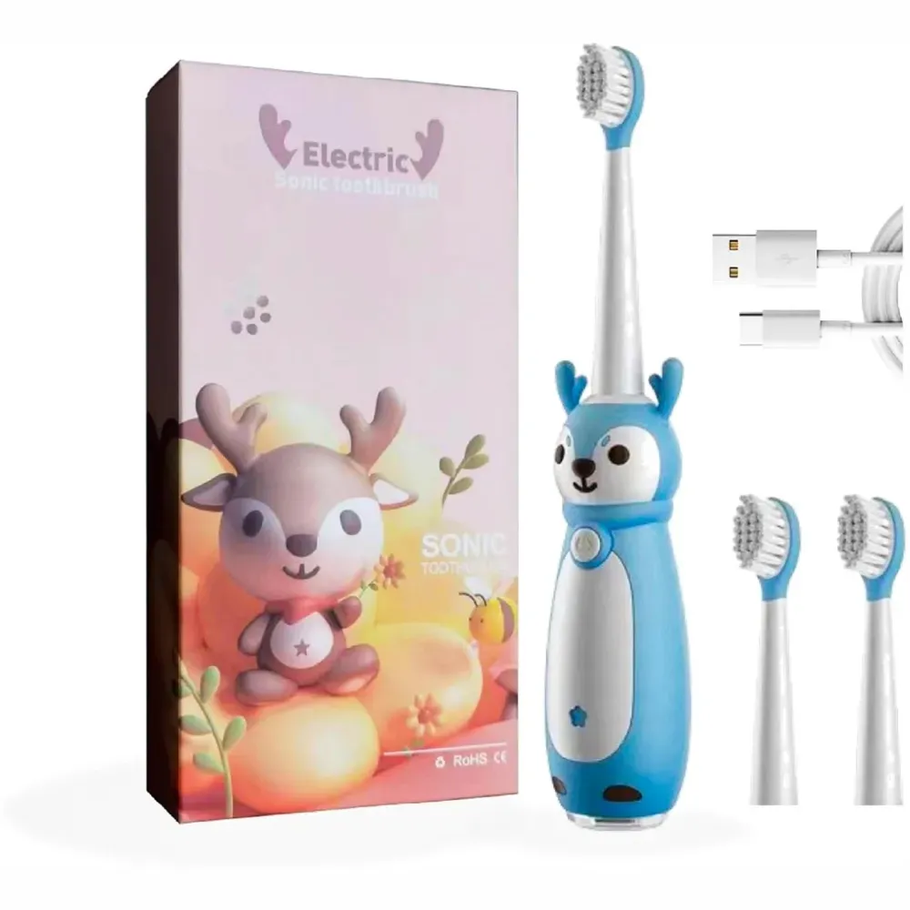 Cepillo De Dientes Electrico Para Niños 3 Velocidades Md-807