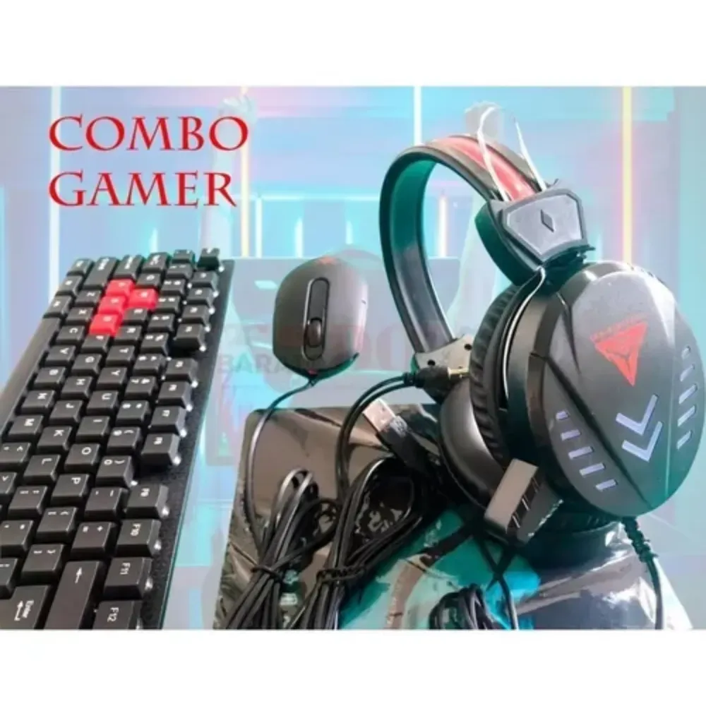 Combo Gamer K60 Teclado Mouse Diadema Audifonos Mouse Pad