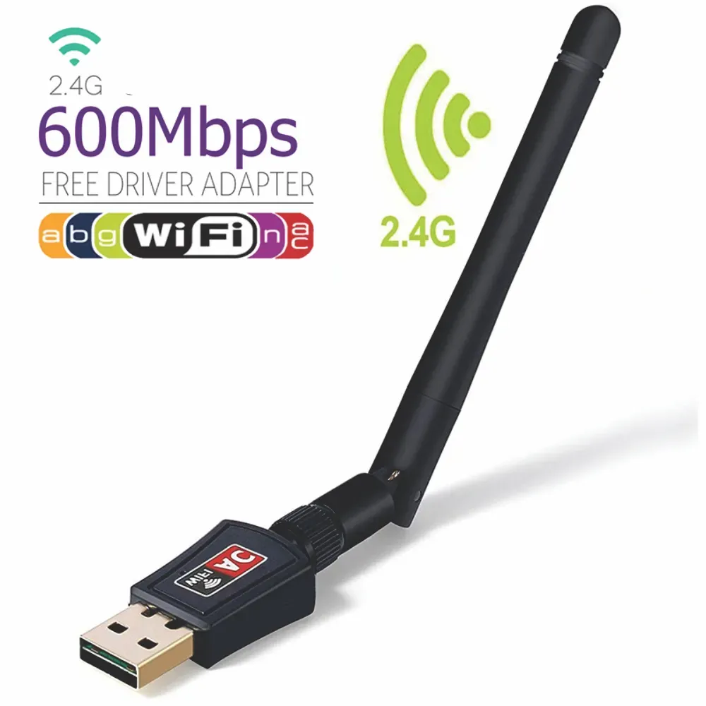 Antena Wifi Receptor Usb 600mbps Antena 802.inn Para Pc