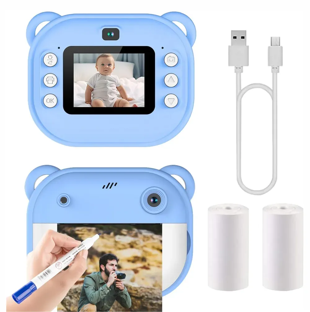 Camara Digital Instantanea Para Niños Doble Lente 1080p Y600