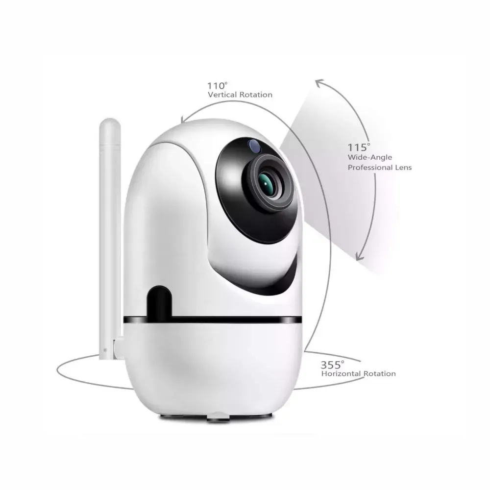 Camara De Seguridad Robotica Wifi 1080 + Micro Sd 32gb