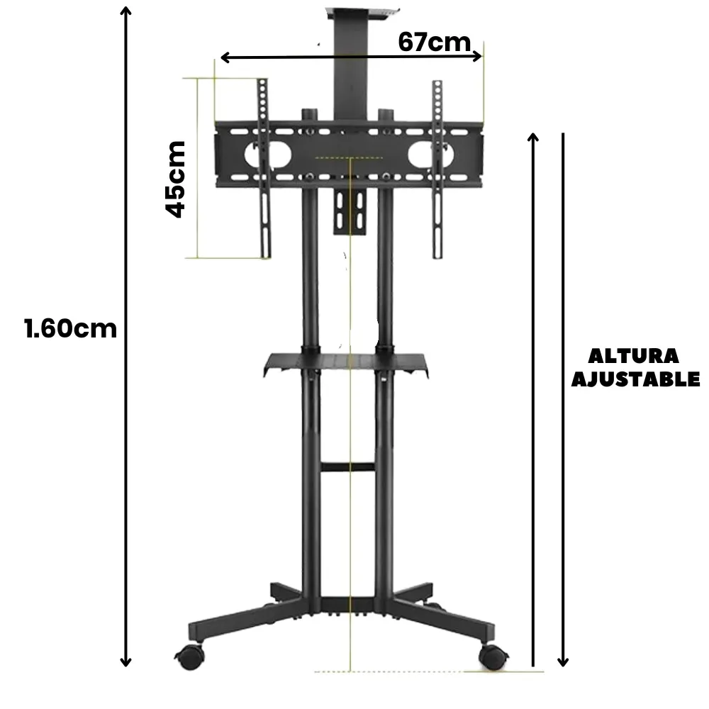 Soporte De Pedestal Para Tv 32 A 65 Altura Ajustable A1600