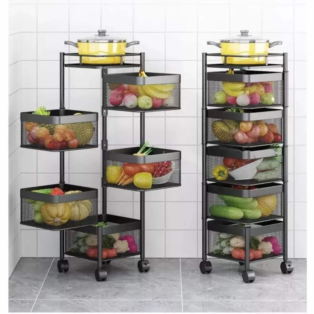 Estante Para Frutas Verduras Con Ruedas 5 Niveles Sa-200