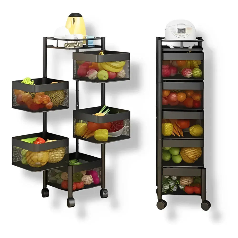 Estante Para Frutas Verduras Con Ruedas 5 Niveles Sa-200