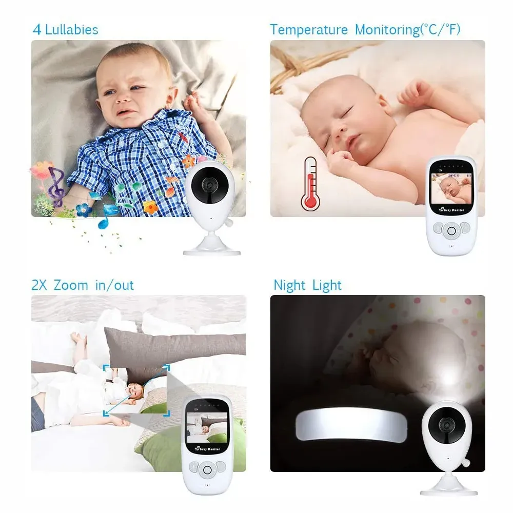 Monitor Para Bebe Camara Inalámbrica Visión Nocturna