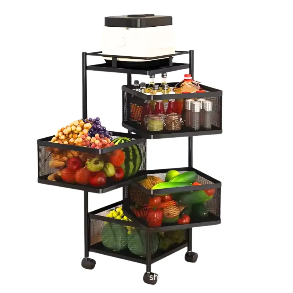 Estante Para Frutas Verduras Con Ruedas 5 Niveles Sa-200