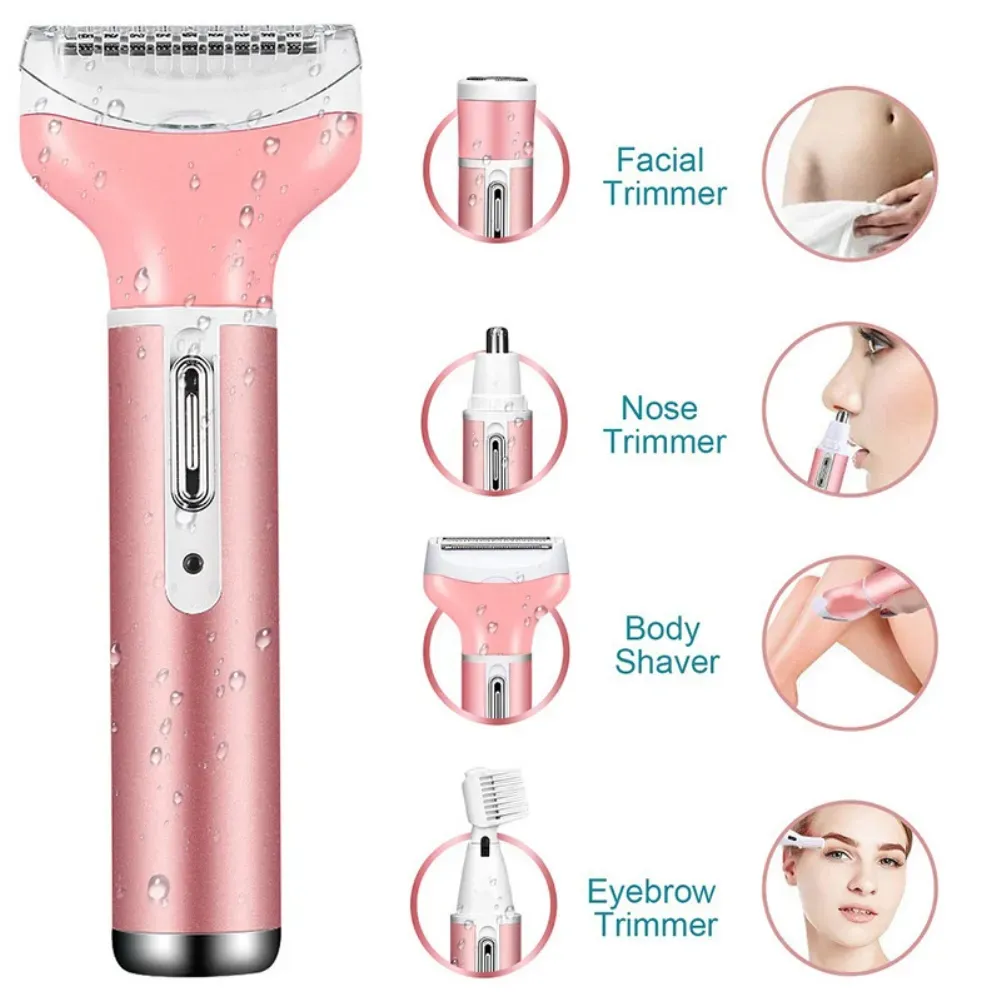 Afeitadora Eléctrica 4 En 1 Recargable Shaver Para Mujer