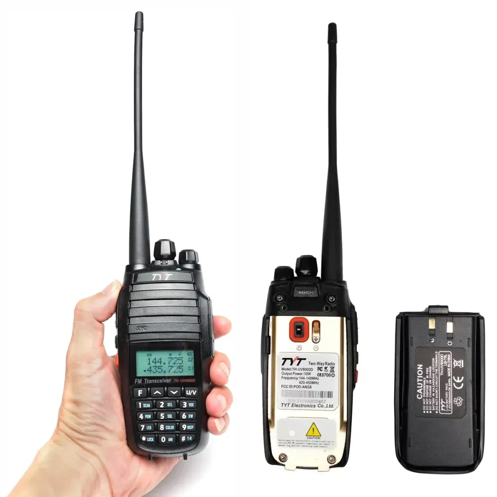 2x Radio Walkie Talkie Th-uv8000d Doble Banda 128 Canales