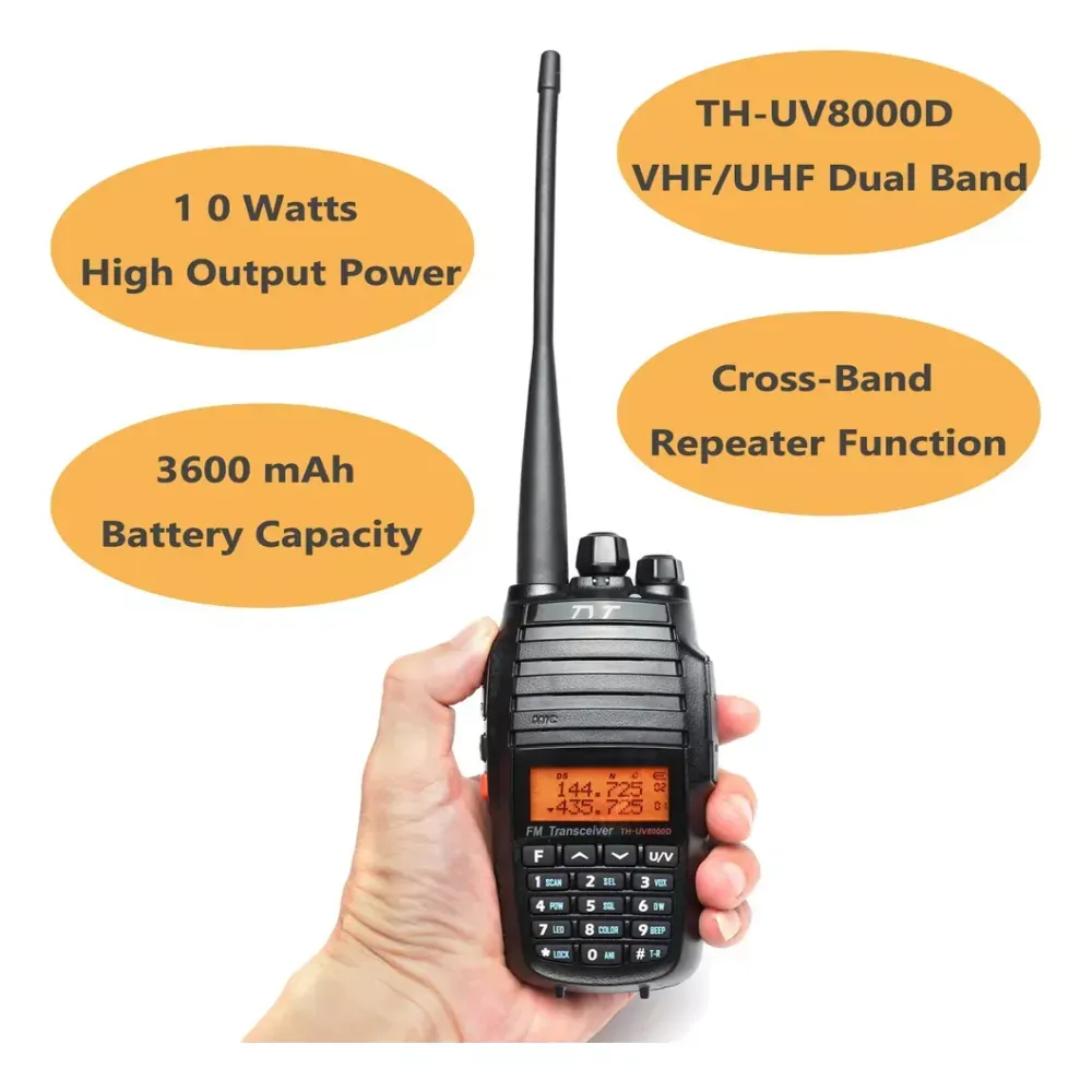 1 X Radio Walkie Talkie Th-uv8000d Doble Banda 128 Canales