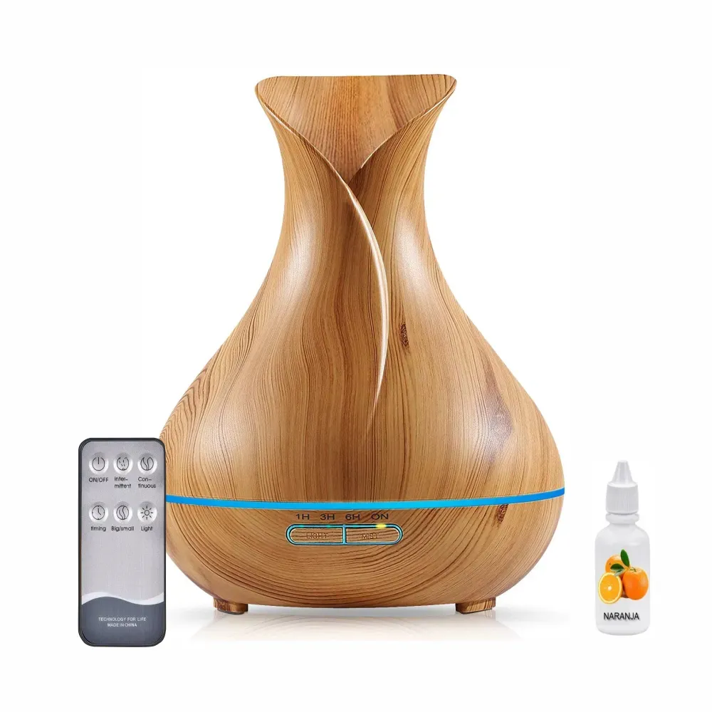 Difusor De Aromas Tipo Florero Led + Control + Esencia