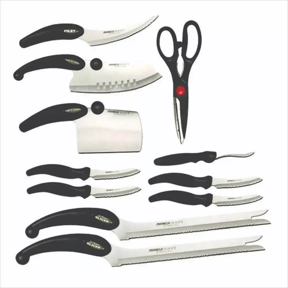 Juego De Set Cuchillos Profesionales Chef Mibacle Blade 13 P