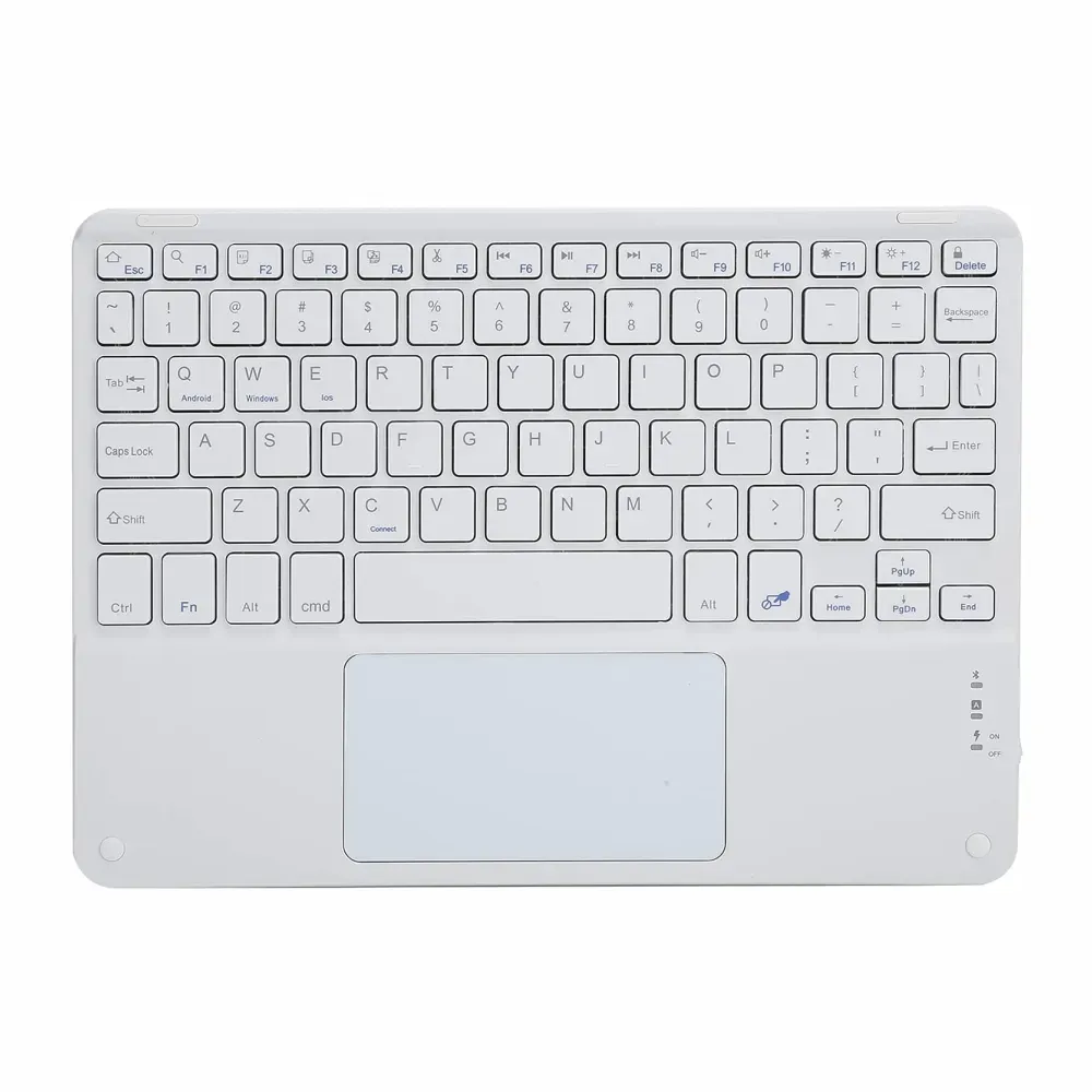 Teclado Bluetooth Recargable Para Pc Cel Mac Panel Táctil