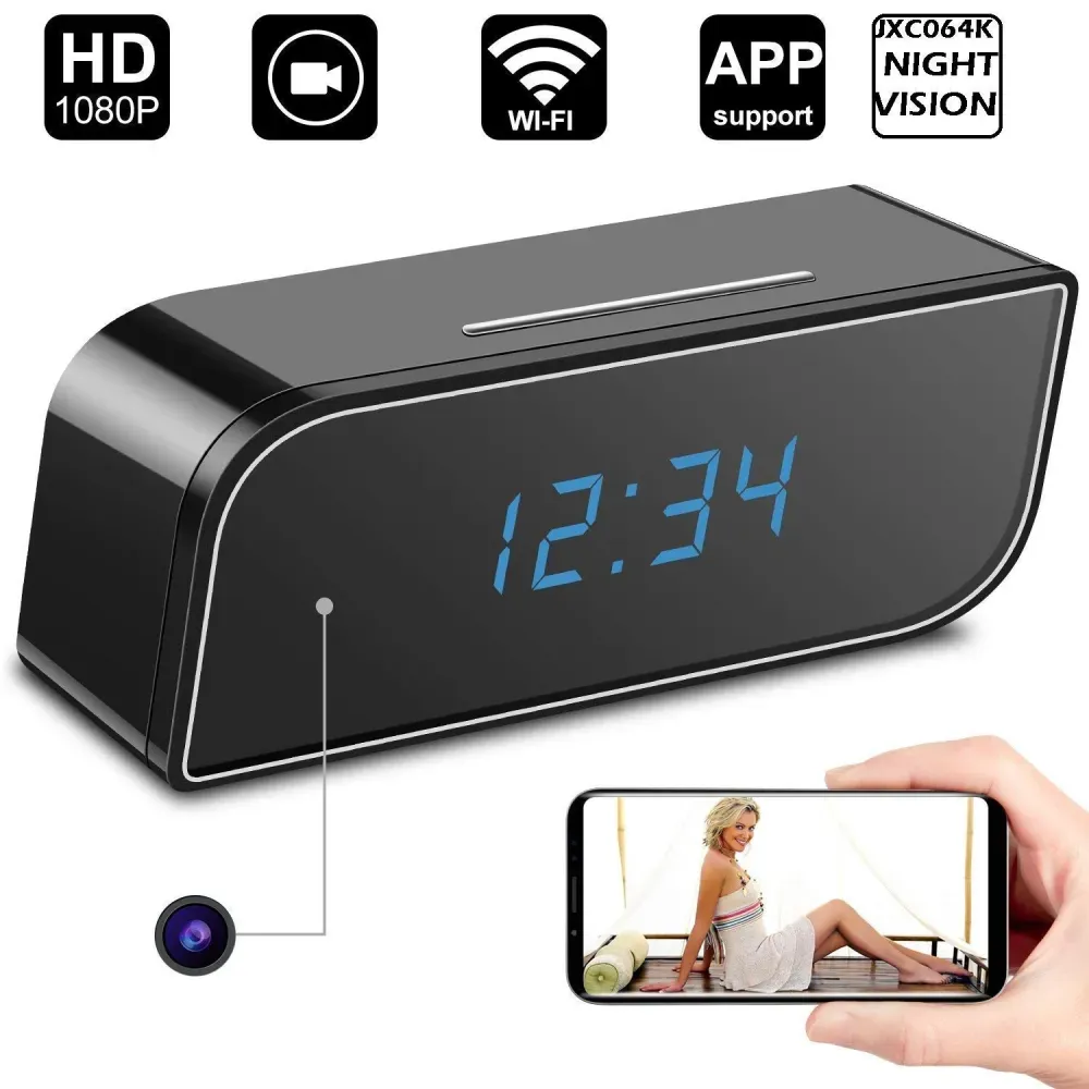 Camara Espía Hd Wifi Reloj Despertador