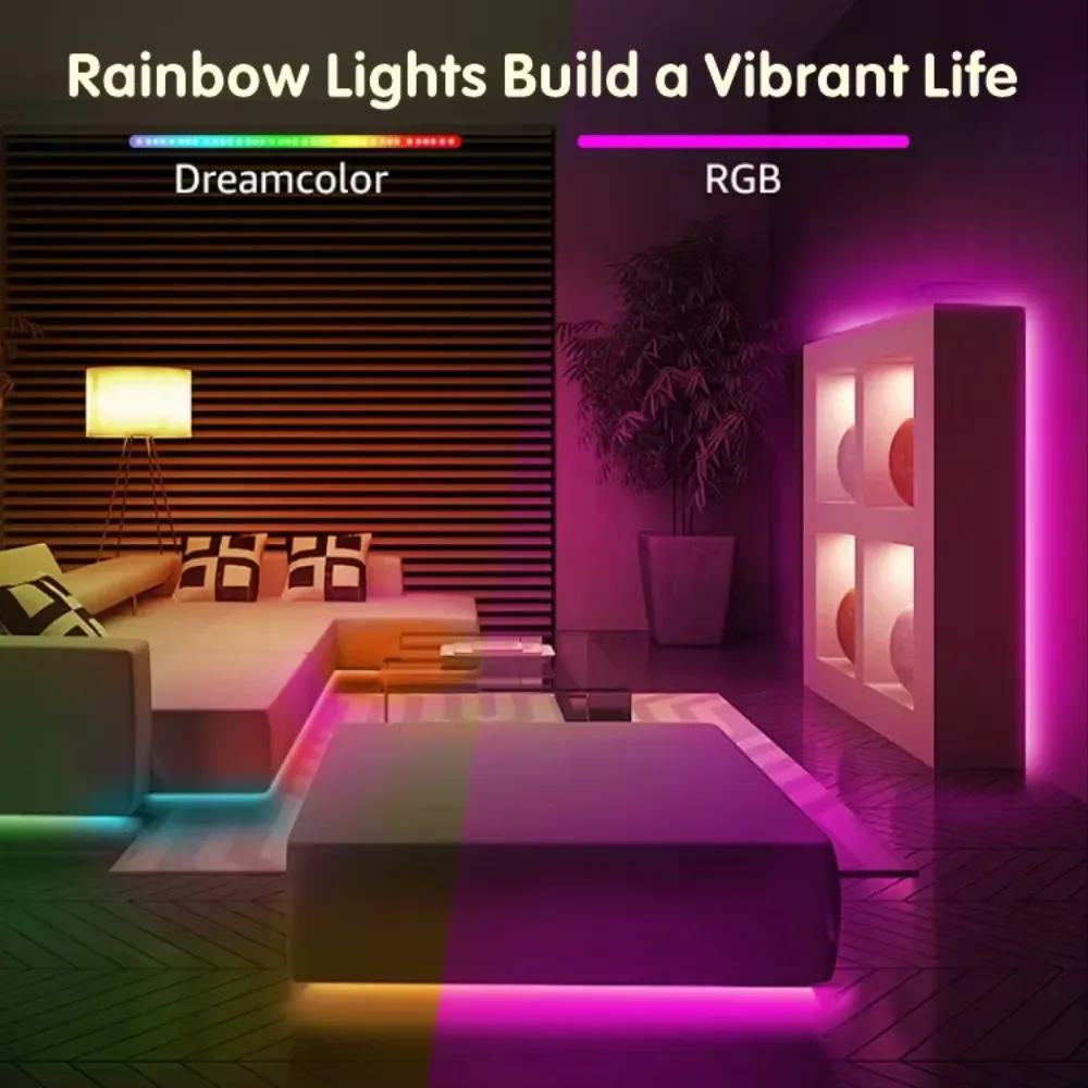 Cinta Luz Led Rgb Flexible 5 Mts Wifi Alexa Control Remoto