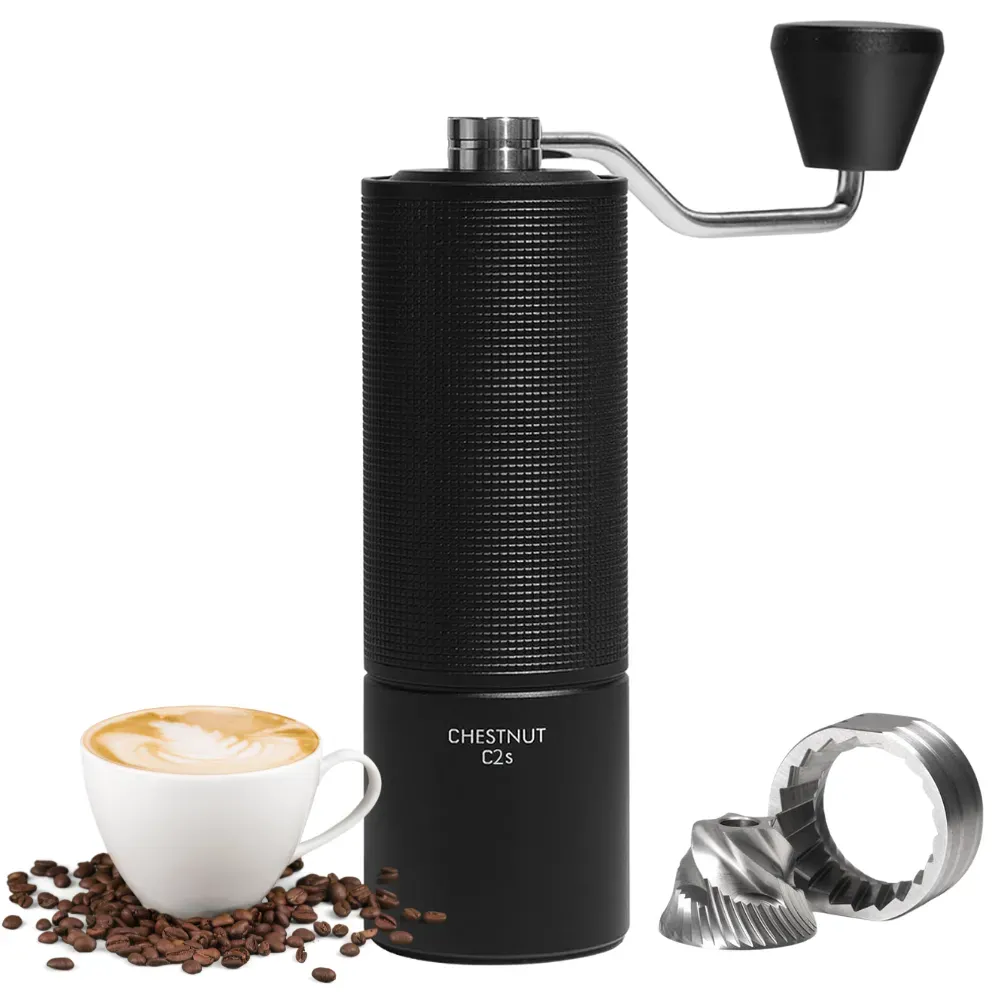 Molino Manual De Cafe Chestnut Acero Inoxidable Pro C2s