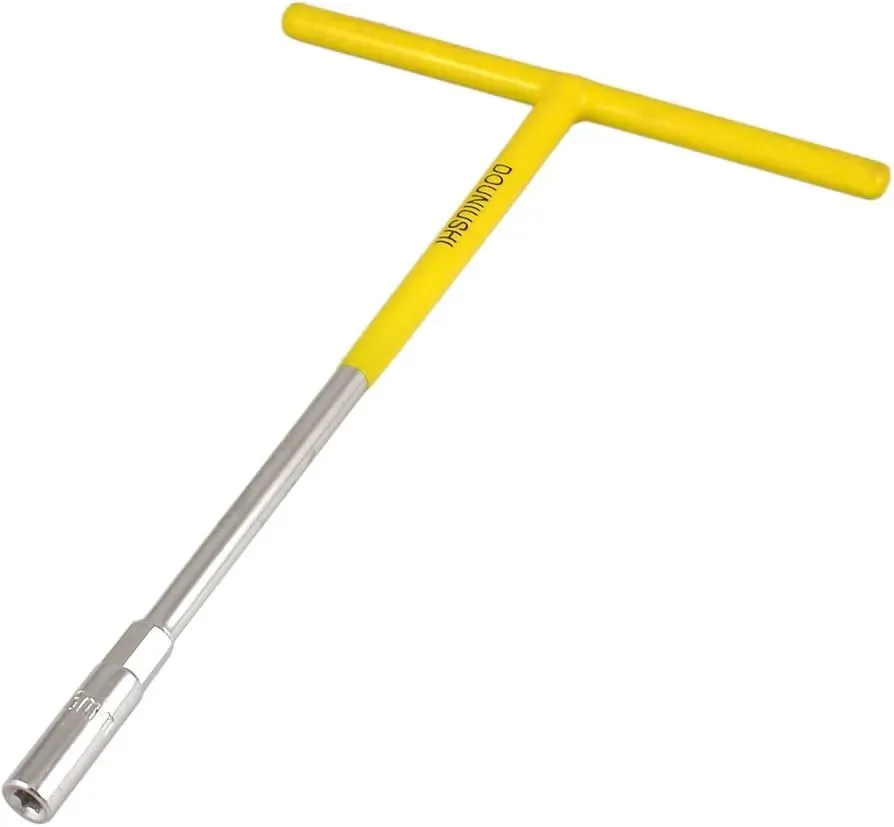 Llave T Mango Caucho Amarillo 10mm