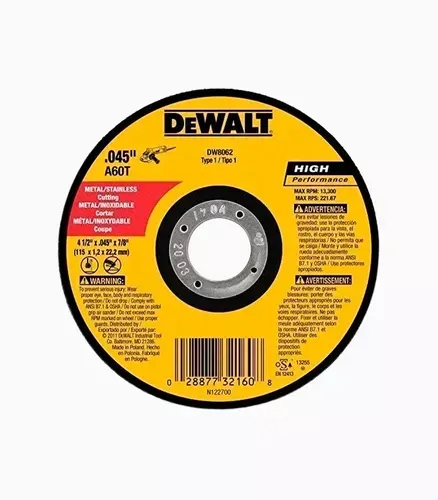 Disco De Corte Metal Dewalt 4-1/2