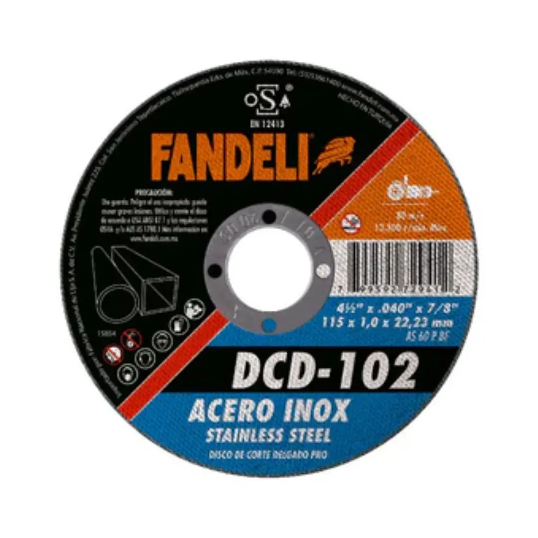 Disco de Corte Fino 4-1/2" Fandeli