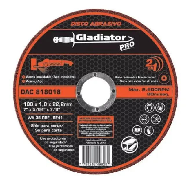 Disco de Corte de 7" Gladiator