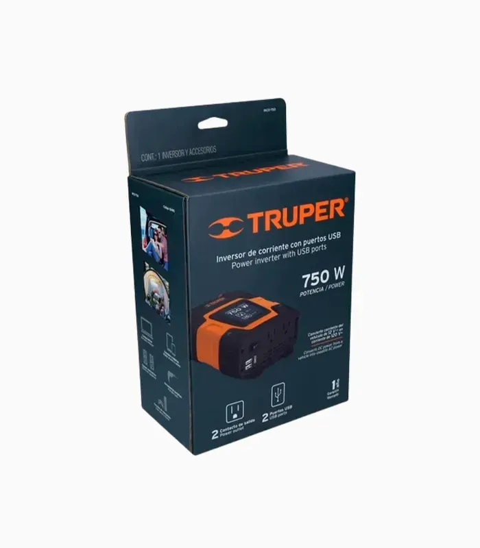 Inversor De Corriente Truper De 750W