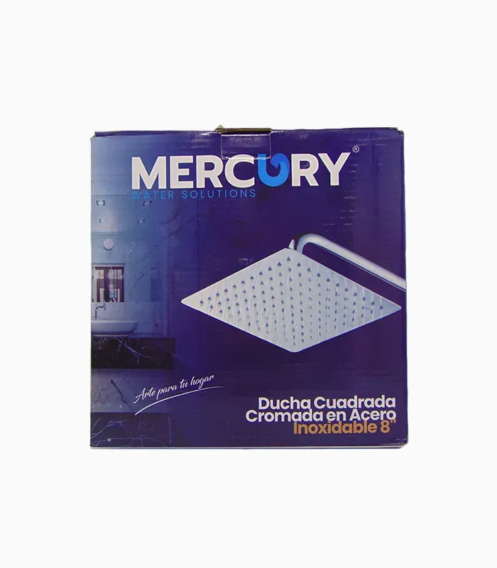 Ducha Cuadrada sin Tubo Mercury