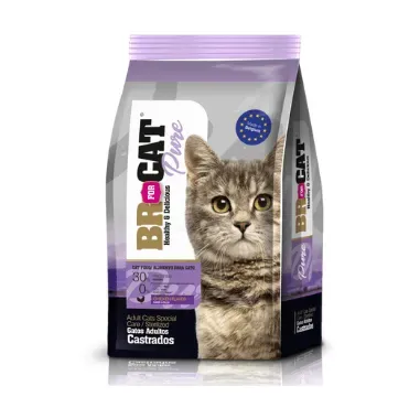 Br For Cat Pure Adultos Castrados  Pollo