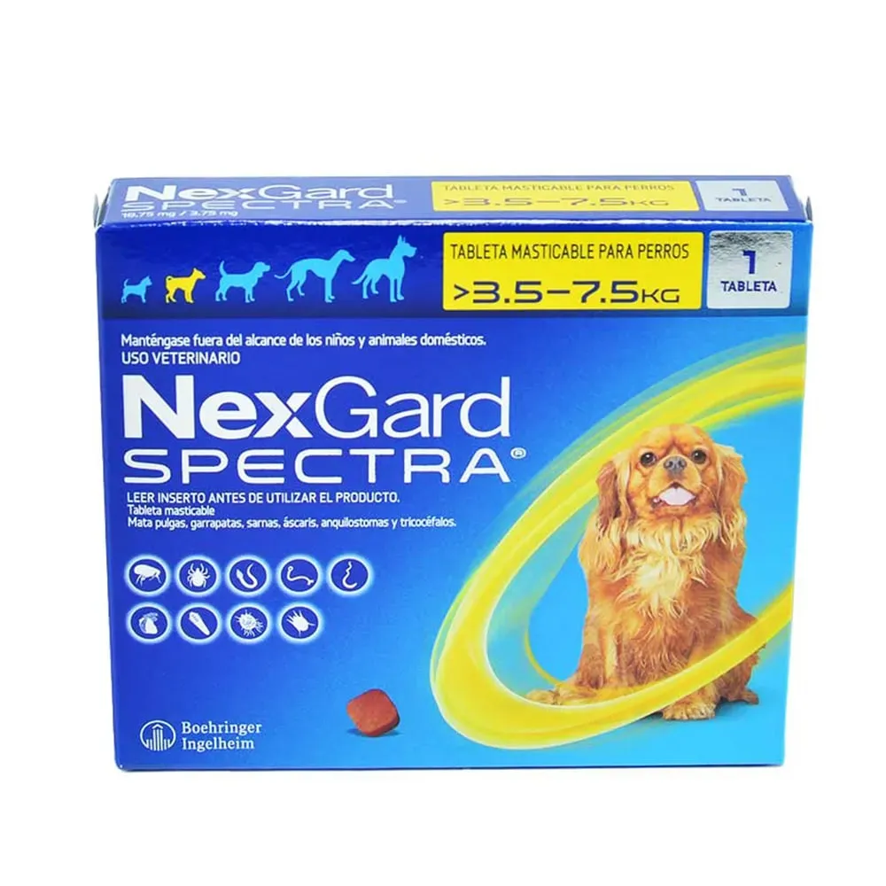 Nexgard Spectra Antiparasitario Interno Y Externo Para Perros De A