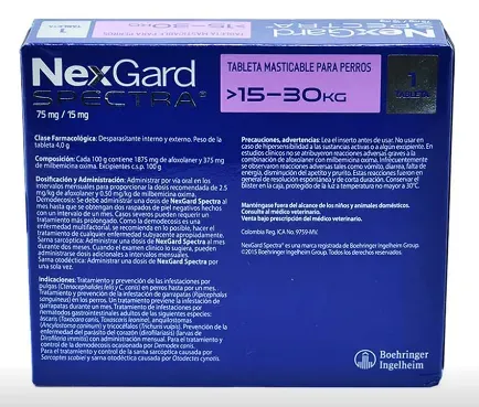 Antipulgas Nexgard  Spectra Para Perros 15-30kg