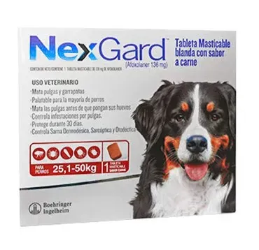 Antipulgas Nexgard Para Perros 25,1-50kg