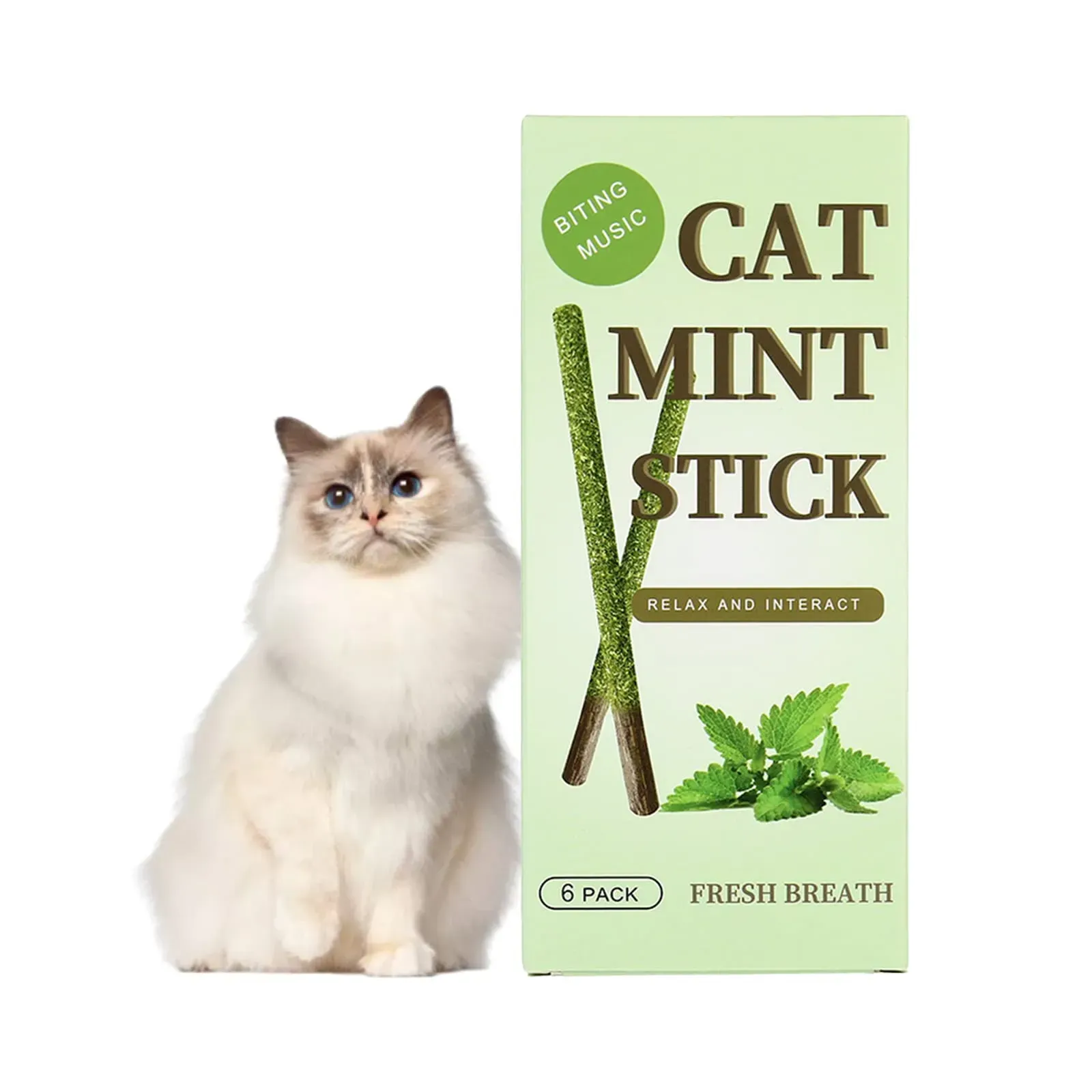 Cat Mint Stick (Golosinas Relajantes Y Refrescantes)