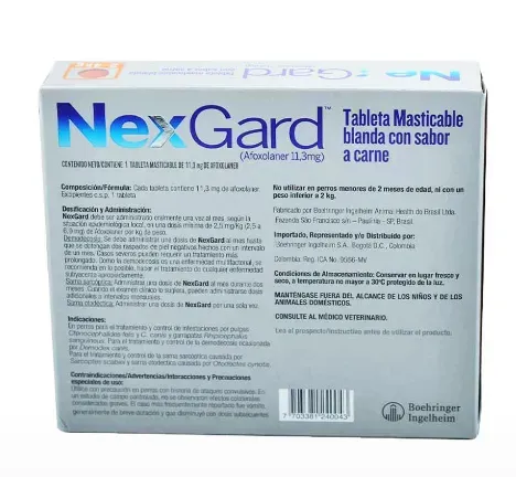 Antipulgas Nexgard Para Perros 2,-4kg