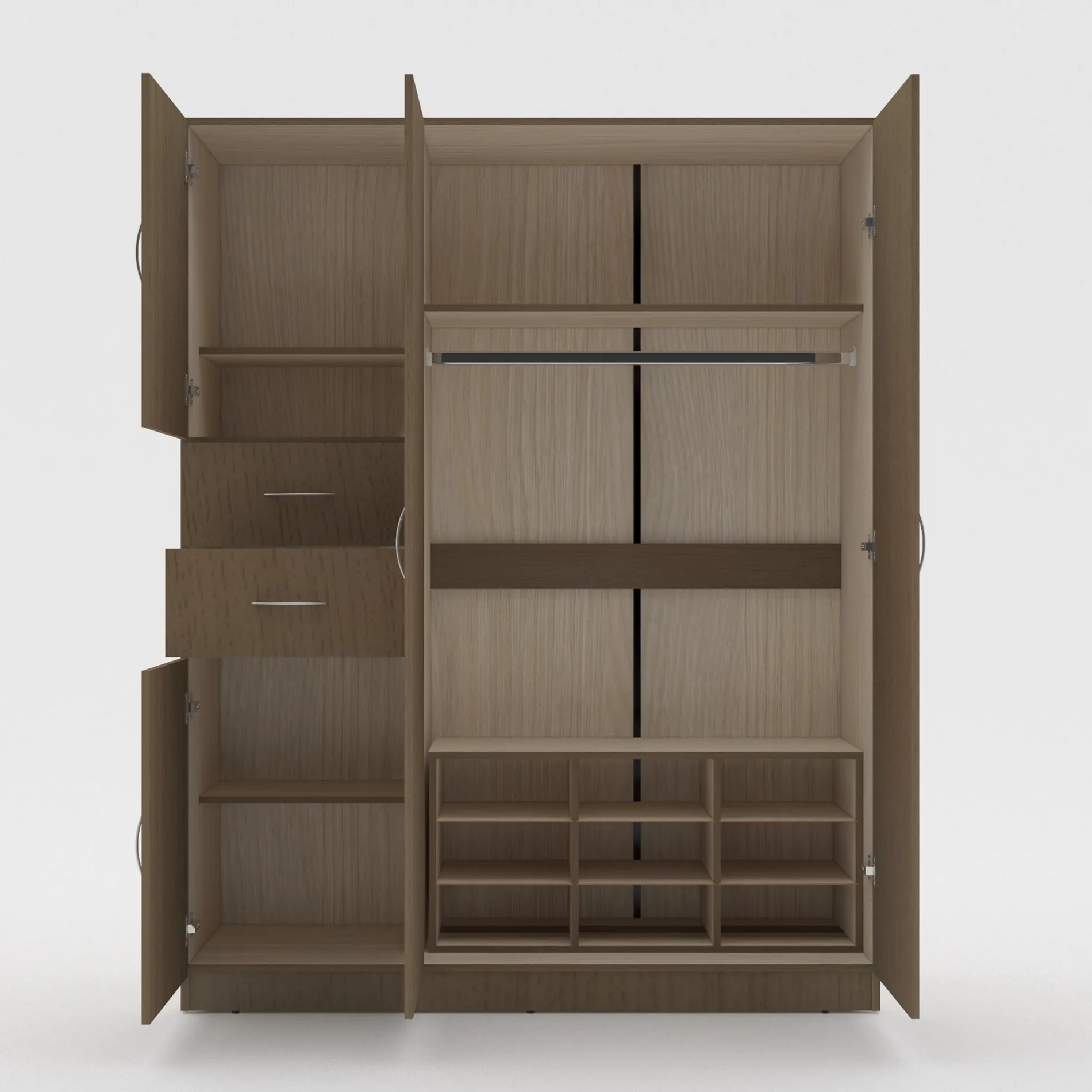 Closet Lur Cafe Oscuro 140 x 181.5 x 40