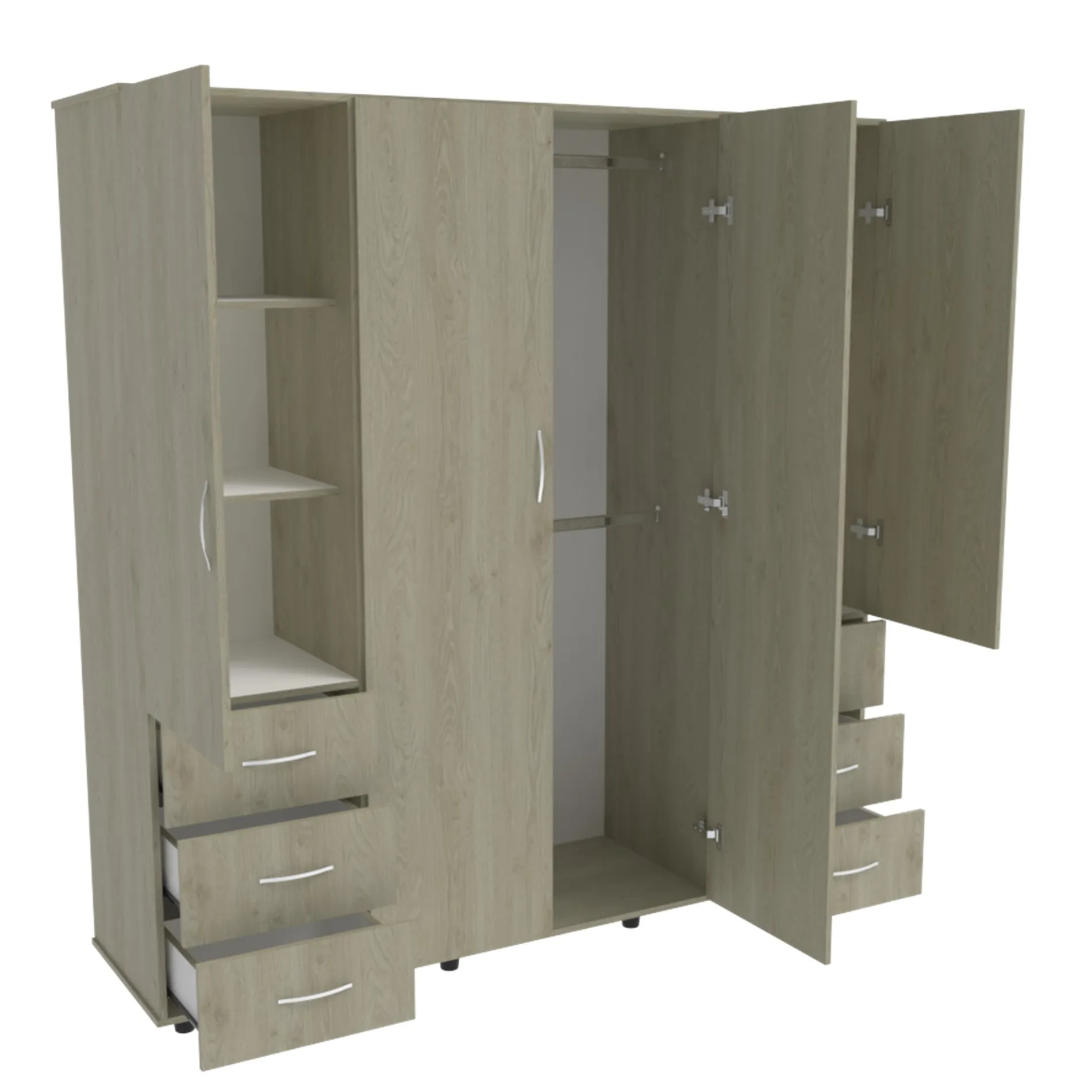 Closet Tol Cafe Claro 181.5 x 187 x 50