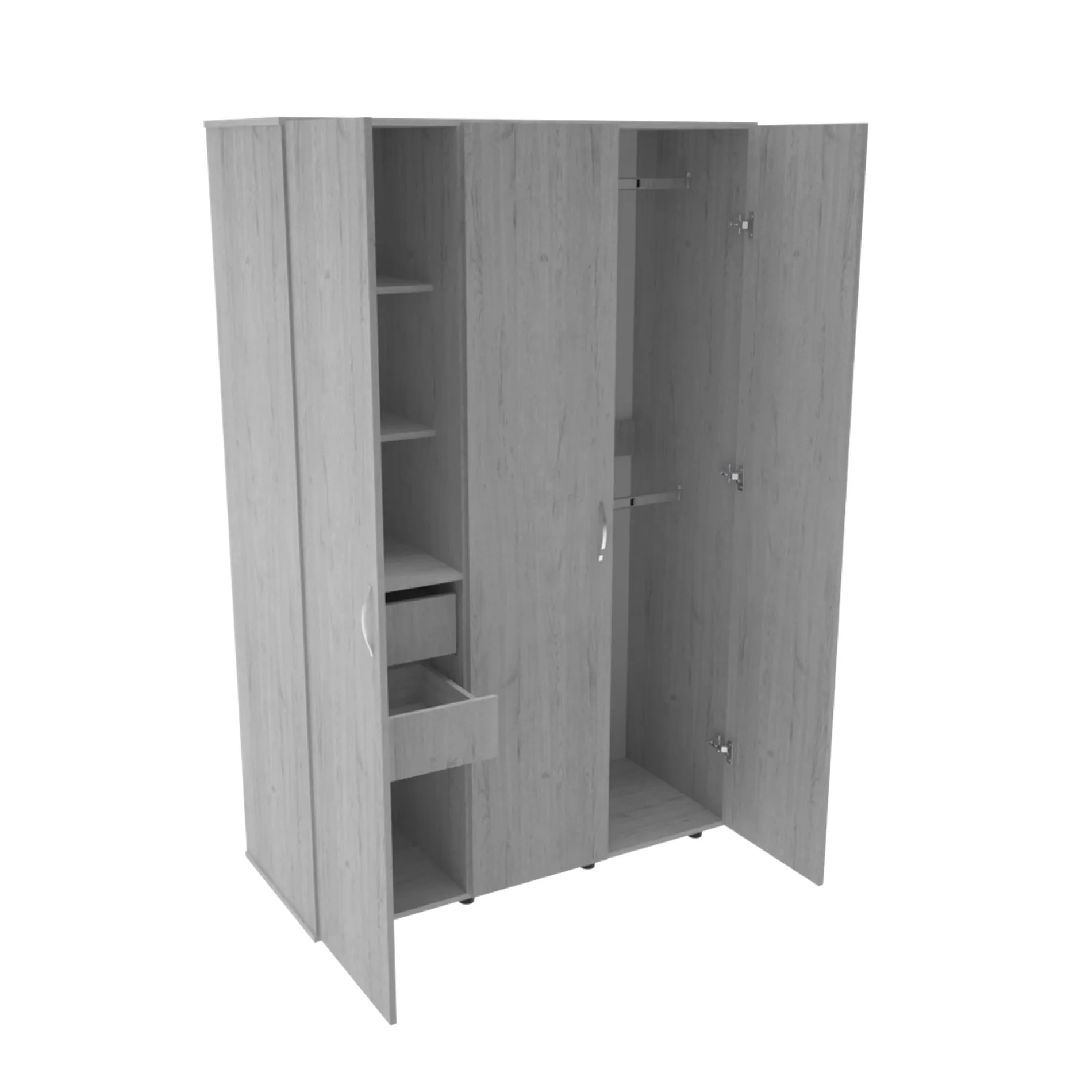 Closet Nosto Gris Claro 120 x 187 x 50