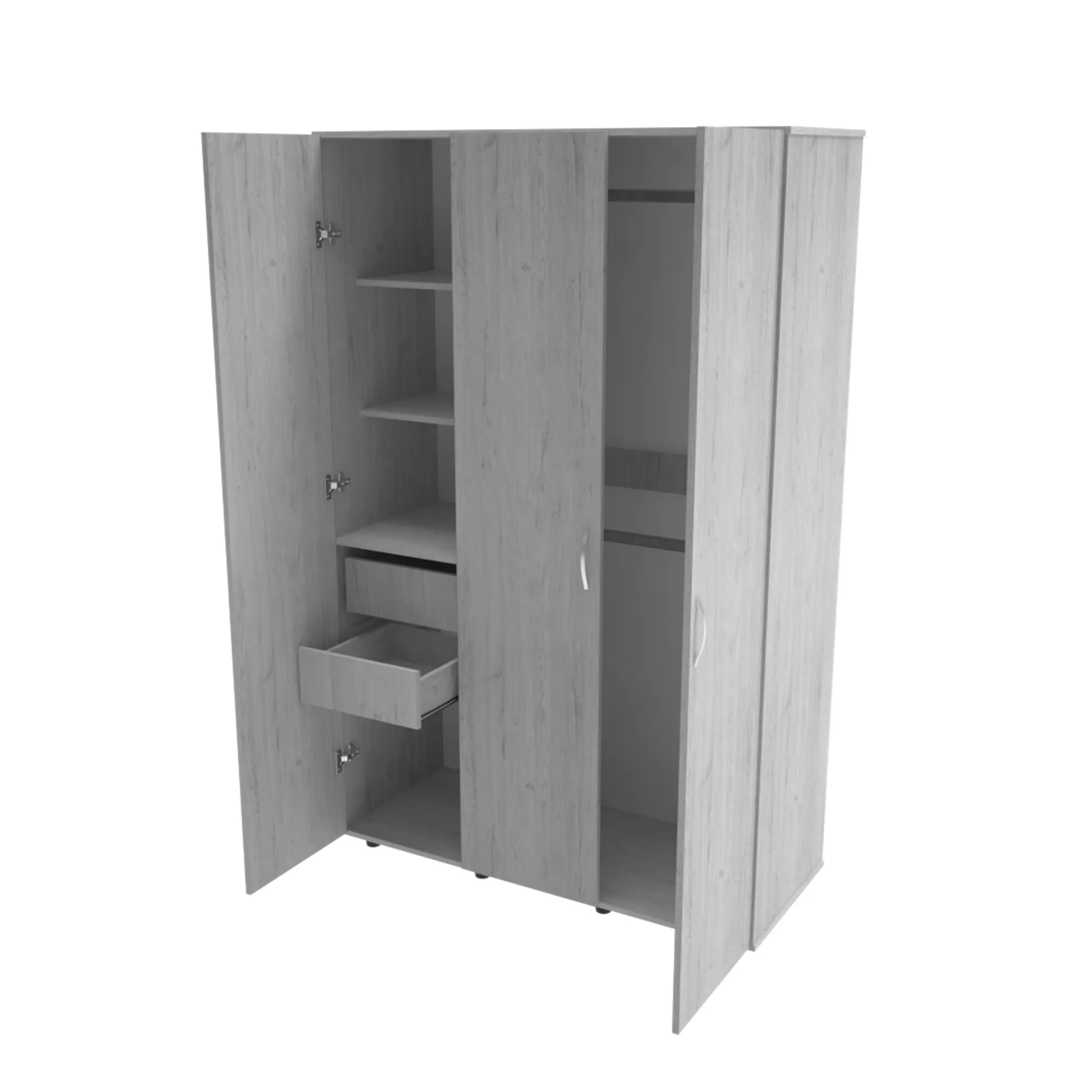 Closet Nosto Gris Claro 120 x 187 x 50