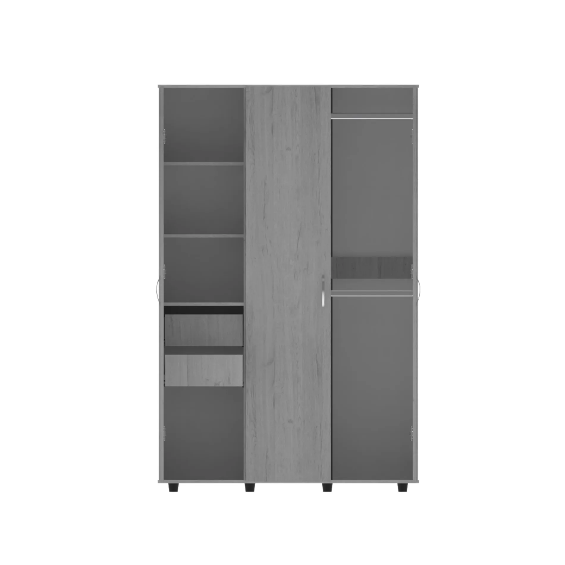 Closet Nosto Gris Claro 120 x 187 x 50