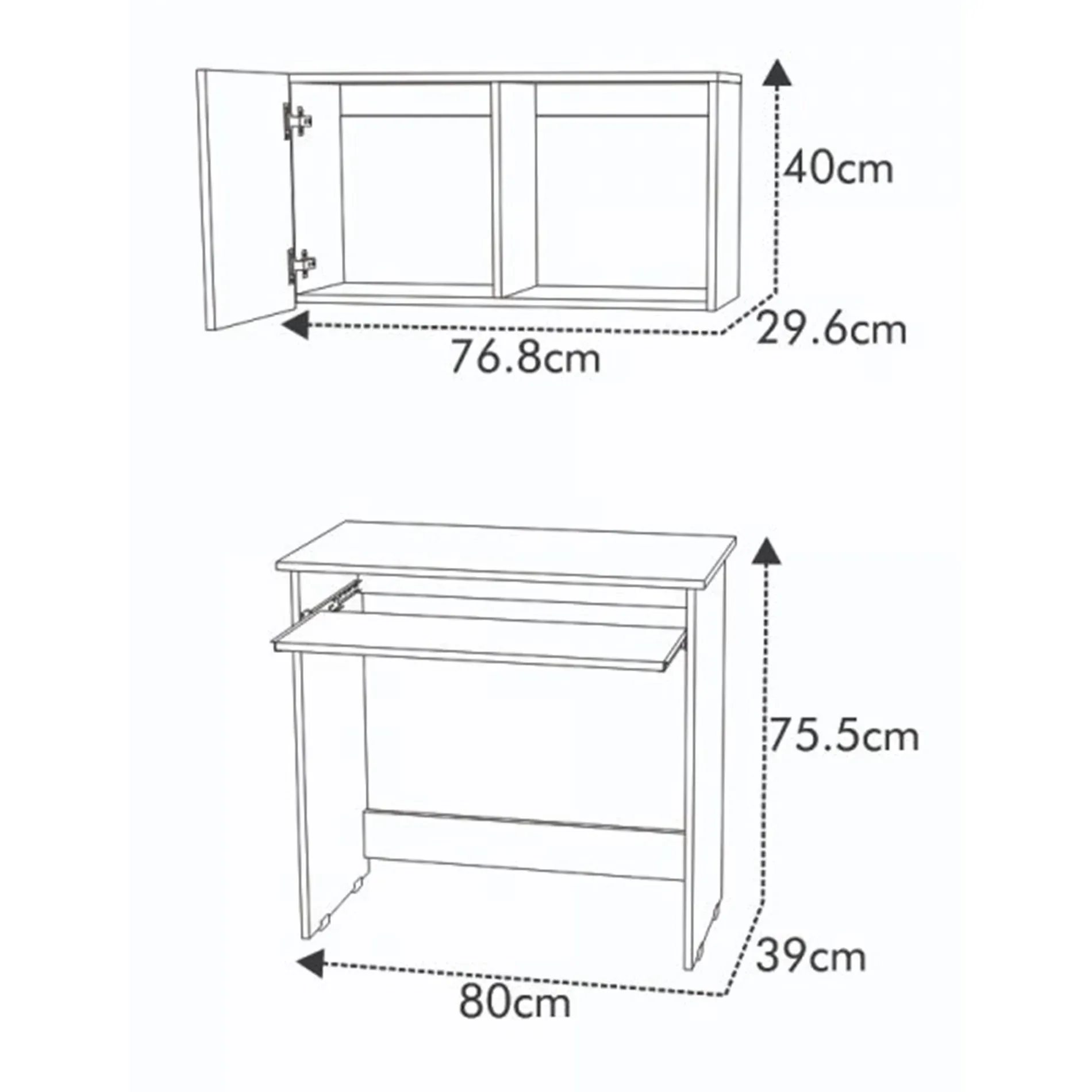 Escritorio Torp Cafe 80 x 75.5 x 39